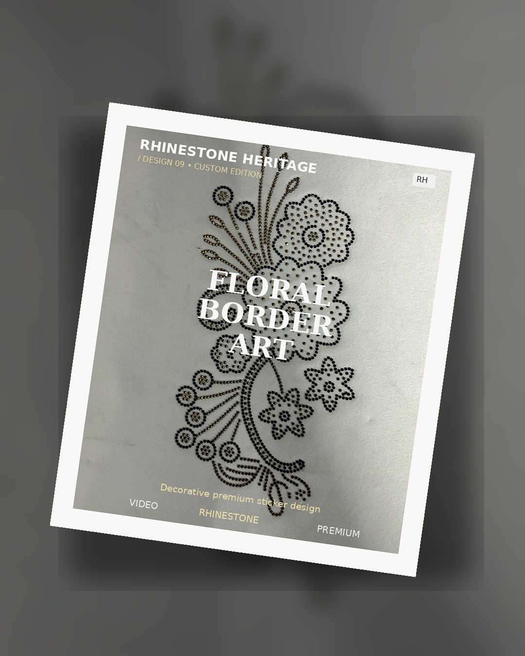 Rhinestone transfer stickers