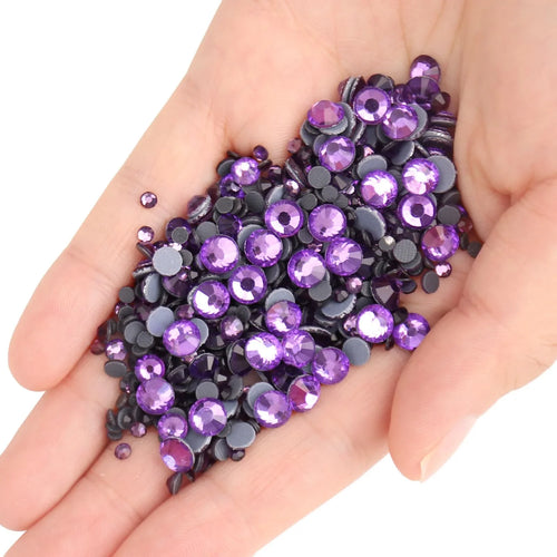 Tanzanite Hotfix Rhinestones Iron on transfer