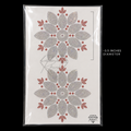 SS6 Daisy Mandala Rhinestone Heat Transfer Sticker 3.5 Inch Set of 2 – Crystal AB and Siam