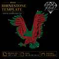 Eagle Rhinestone Template – Digital Download (SVG, CDR, PDF, JPG, AI)