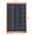 Rhinestone Heritage Luxury Greek Key and Geometric Border Template for SS6 Stones - 5491 Stone Count, 12.5x18 inch