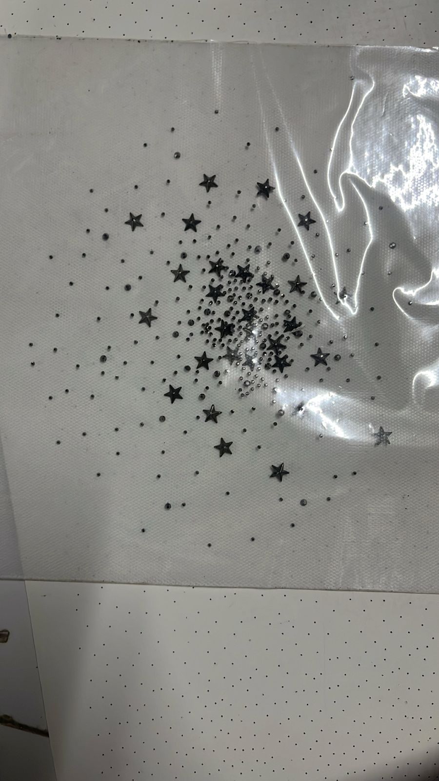 Sample rhinestone stciker for floral designs