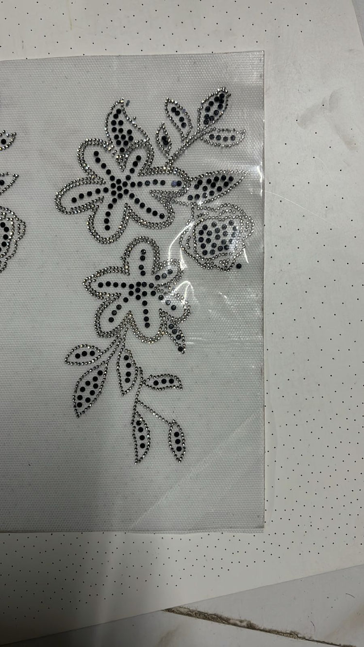Rhinestone Floral Design Catalogue – Heat Transfer Stickers