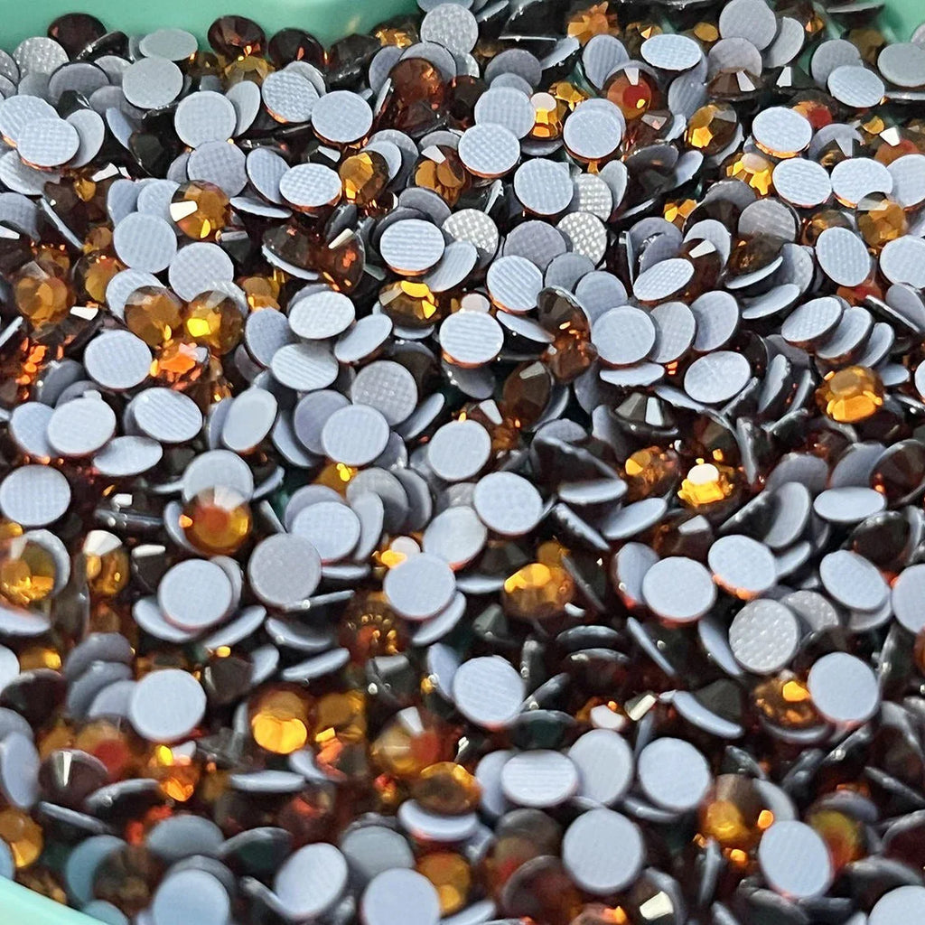 Smoked Topaz Hotfix Rhinestones Iron-On Transfer for T-Shirts & Apparel