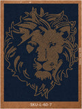 Lion Face Rhinestone Hotfix Template | SS6 DIY Bling Transfer for Men's T-Shirts & Apparel