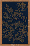 Rose Floral Boota Rhinestone Hotfix Template | SS6 DIY Bling Transfer for Abayas, Kurti, T-Shirts & Jeans