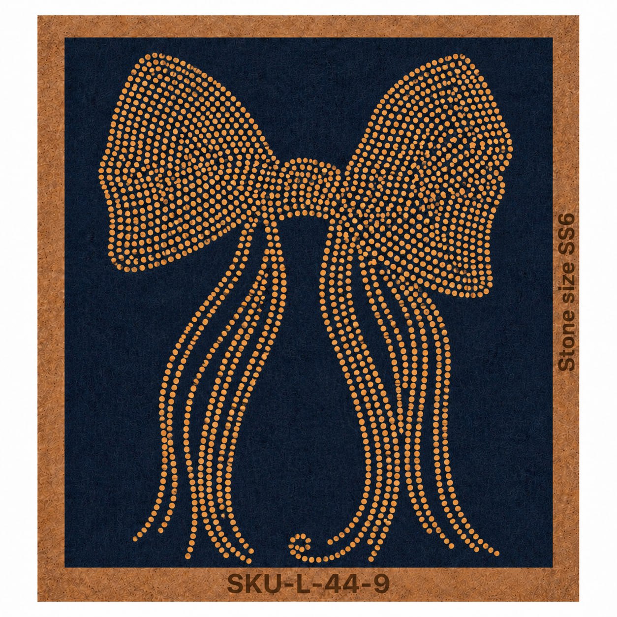Bow Ribbon Rhinestone Hotfix Template | SS6 DIY Bling Transfer for Women's T-Shirts, Tops & Apparel