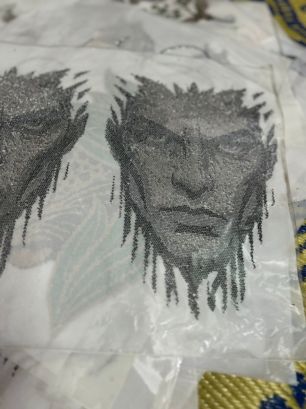 Warrior Face Rhinestone Heat Transfer Sticker