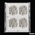 Royal Horse Head & Crown Rhinestone Hotfix Sticker | Shadow, Smoked Topaz & LCT Iron-On Transfer for T-Shirts & Apparel