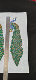 Peacock Rhinestone Heat Transfer Sticker | Multicolor Hotfix Iron-On Transfer