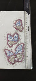 Butterfly Trio Rhinestone Heat Transfer Sticker