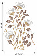 Floral Vine Rhinestone Sticker Gold Brown Crystal 4SS Hotfix Iron-On Transfer – Rhinestone Heritage