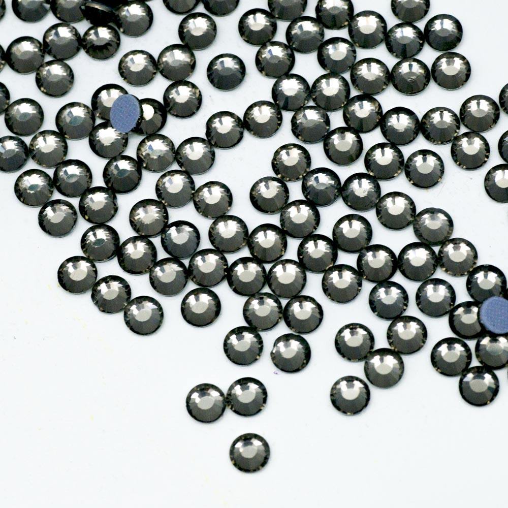 Black Diamond Hotfix Rhinestones Iron-On Transfer for T-Shirts & Apparel