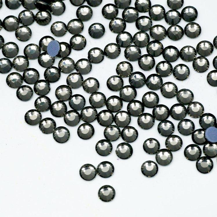 Black Diamond Hotfix Rhinestones Iron-On Transfer for T-Shirts & Apparel