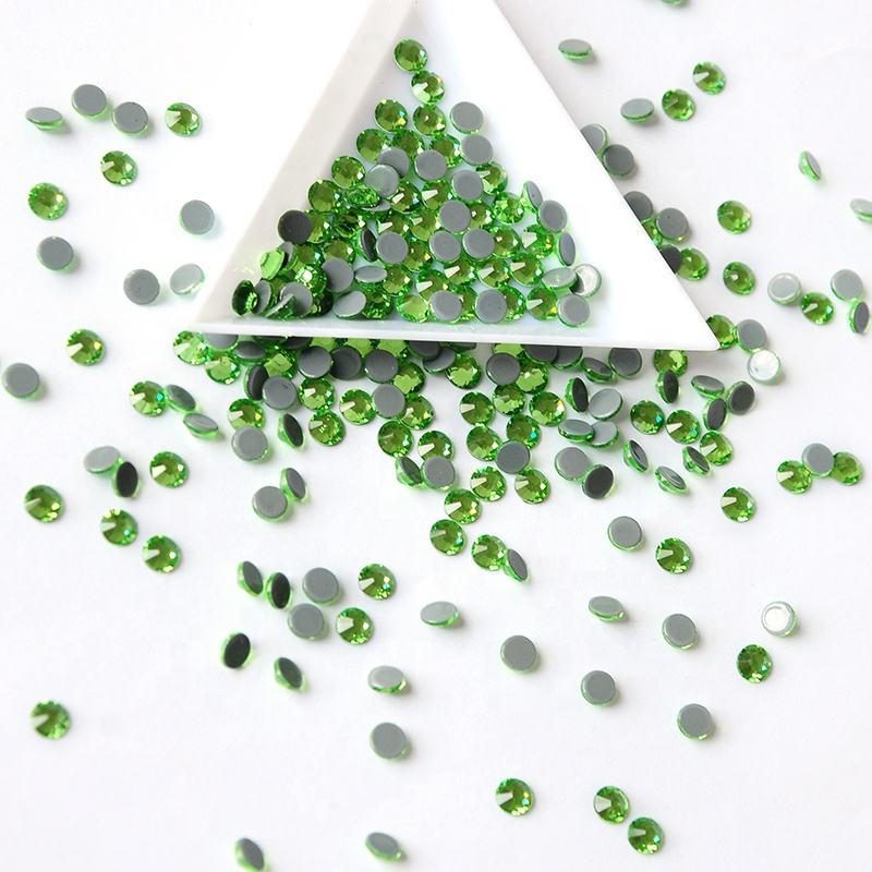 Peridot Hotfix Rhinestones | Green Heat Fix Stones for Apparel & DIY Crafts