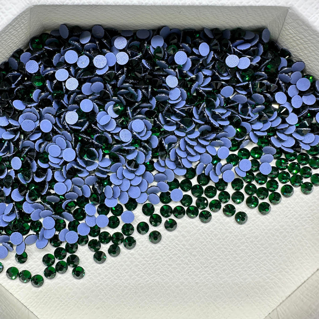 Emerald Hotfix Rhinestones Iron-On Transfer for T-Shirts & Apparel