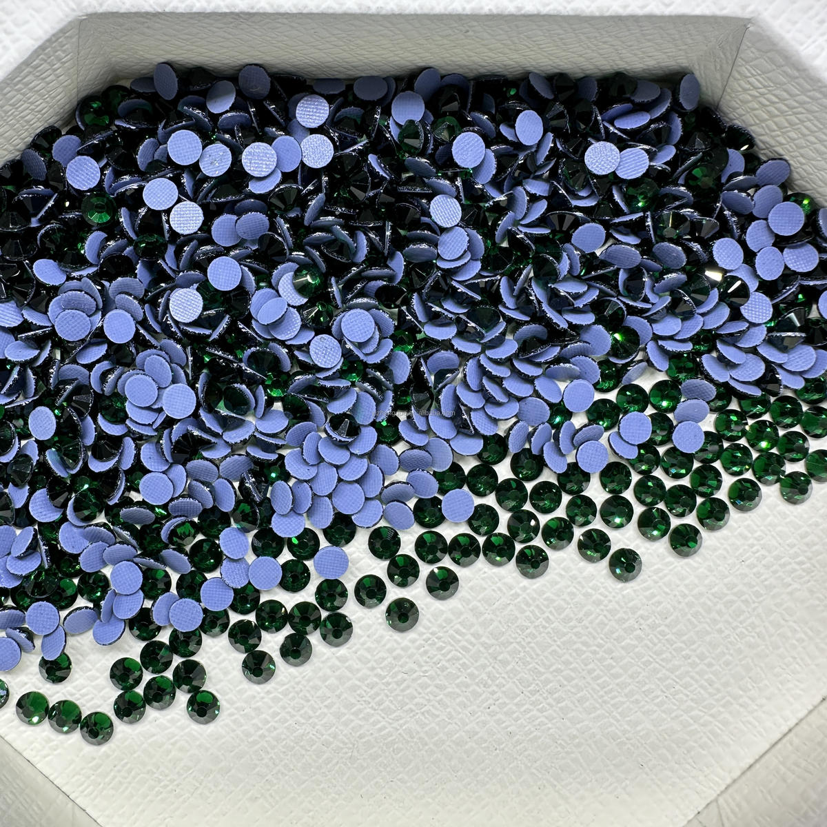 Emerald Hotfix Rhinestones Iron-On Transfer for T-Shirts & Apparel