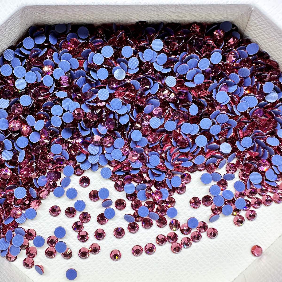 Rose Hotfix Rhinestones Iron-On Transfer for T-Shirts & Apparel