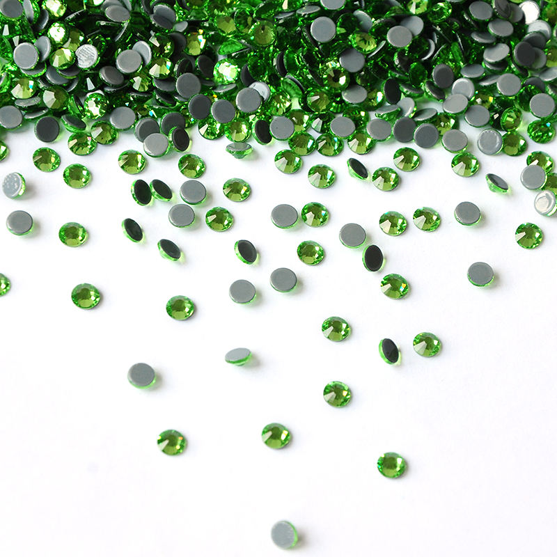 Peridot Hotfix Rhinestones | Green Heat Fix Stones for Apparel & DIY Crafts