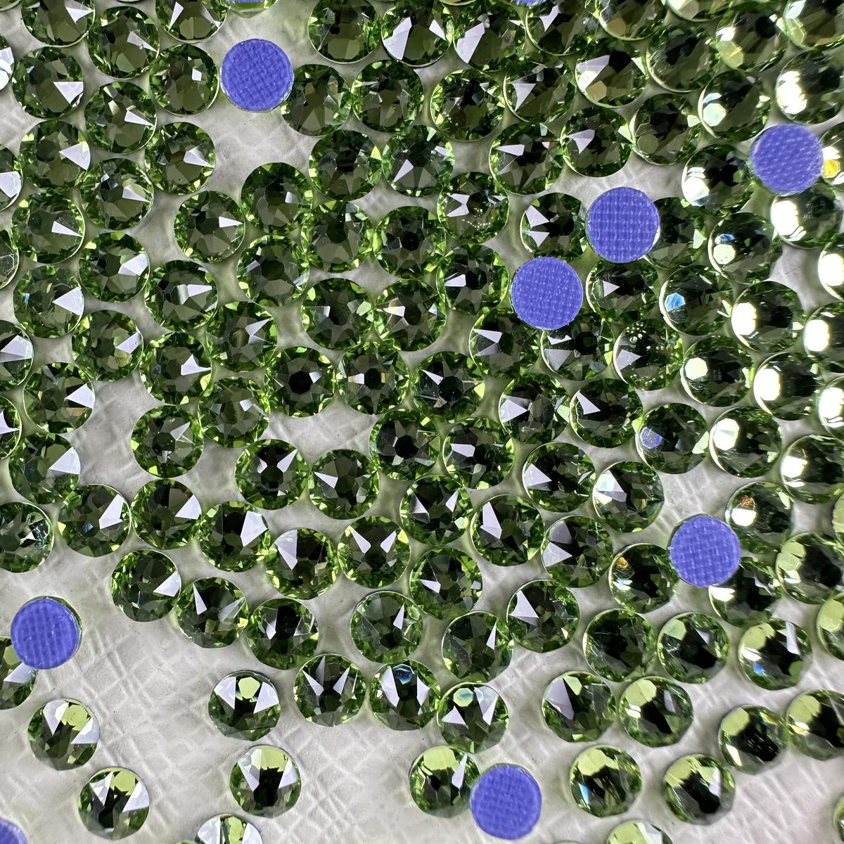 Peridot Hotfix Rhinestones | Green Heat Fix Stones for Apparel & DIY Crafts