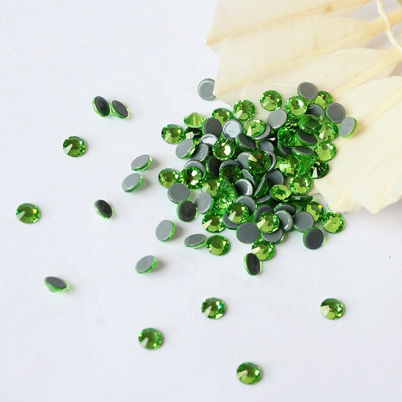 Peridot Hotfix Rhinestones | Green Heat Fix Stones for Apparel & DIY Crafts