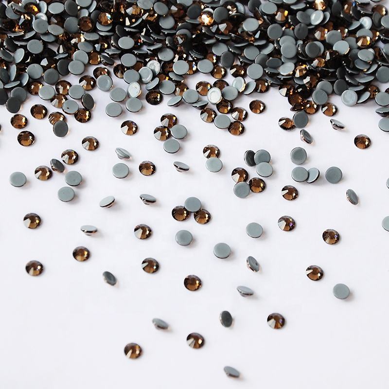 Smoked Topaz Hotfix Rhinestones Iron-On Transfer for T-Shirts & Apparel
