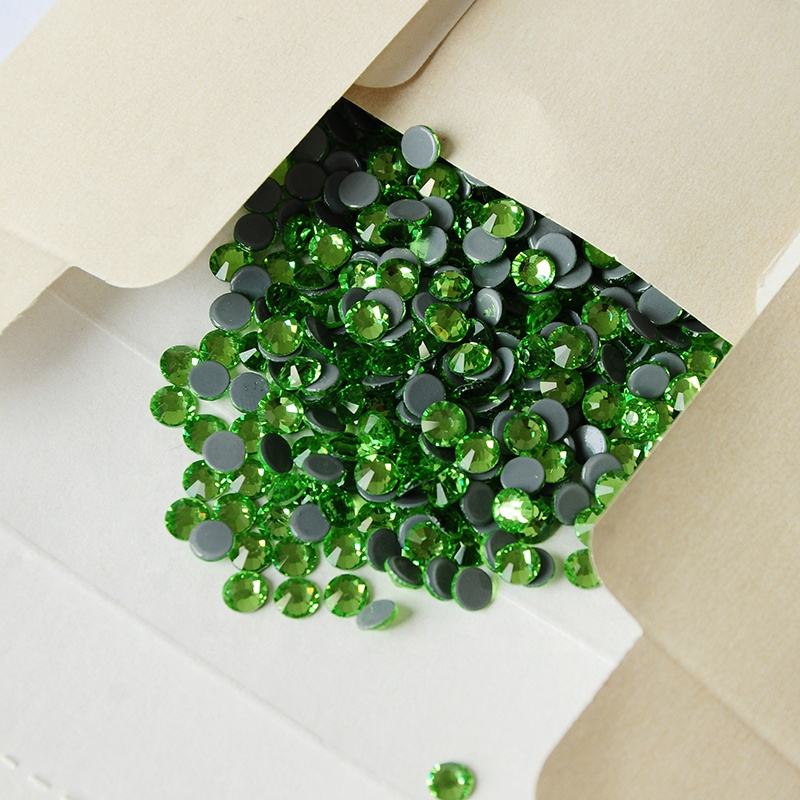 Peridot Hotfix Rhinestones | Green Heat Fix Stones for Apparel & DIY Crafts