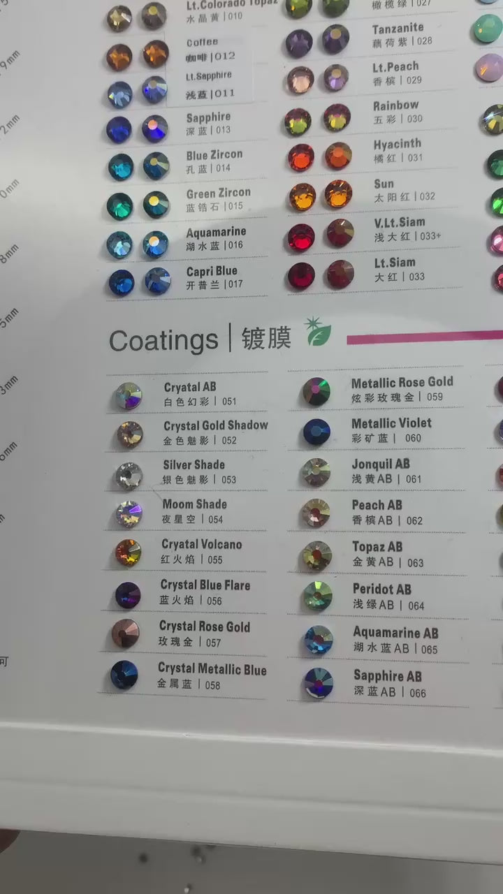 Amethyst Hotfix Rhinestones Iron-On Transfer for T-Shirts & Apparel