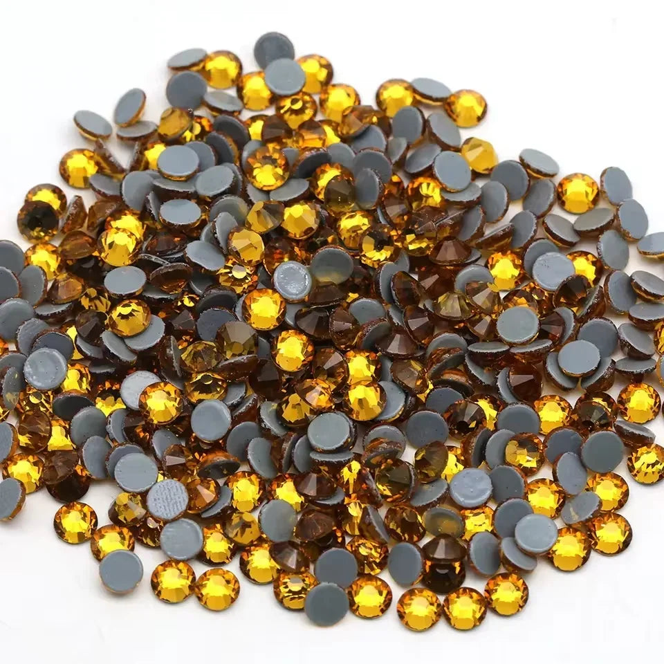 Topaz Hotfix Rhinestones Iron-On Transfer for T-Shirts & Apparel