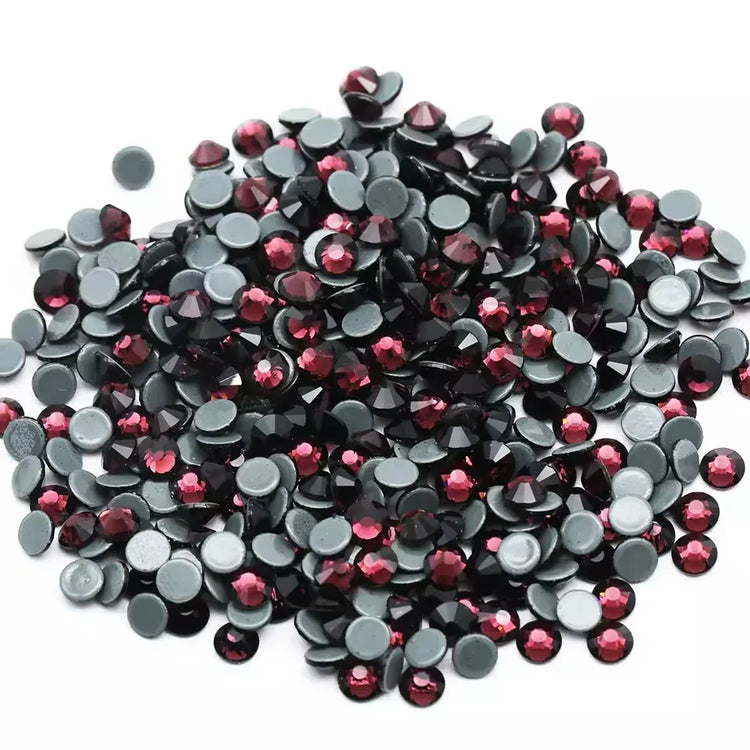 Amethyst Hotfix Rhinestones Iron-On Transfer for T-Shirts & Apparel